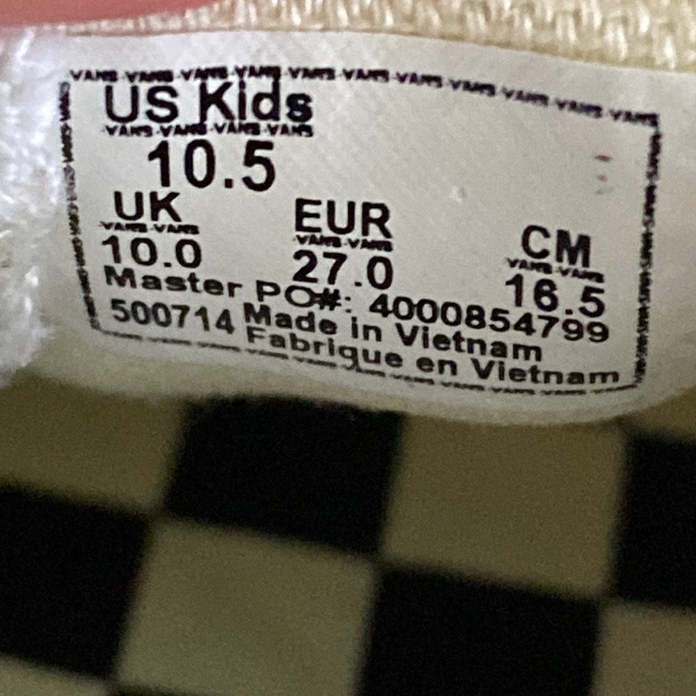 Vans‎ x Harry Potter Classic Slip On Size 10.5 Kids - Picture 10 of 10